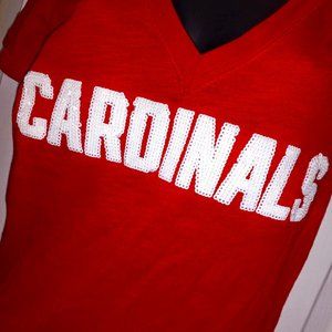Victoria Secret PINK Cardinals Baseball Tee, Small